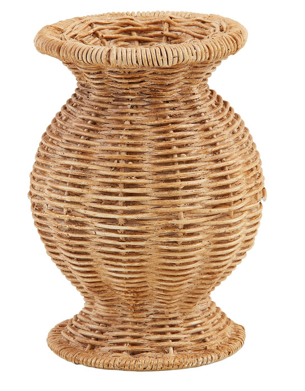 Resin Basket Weave Vase